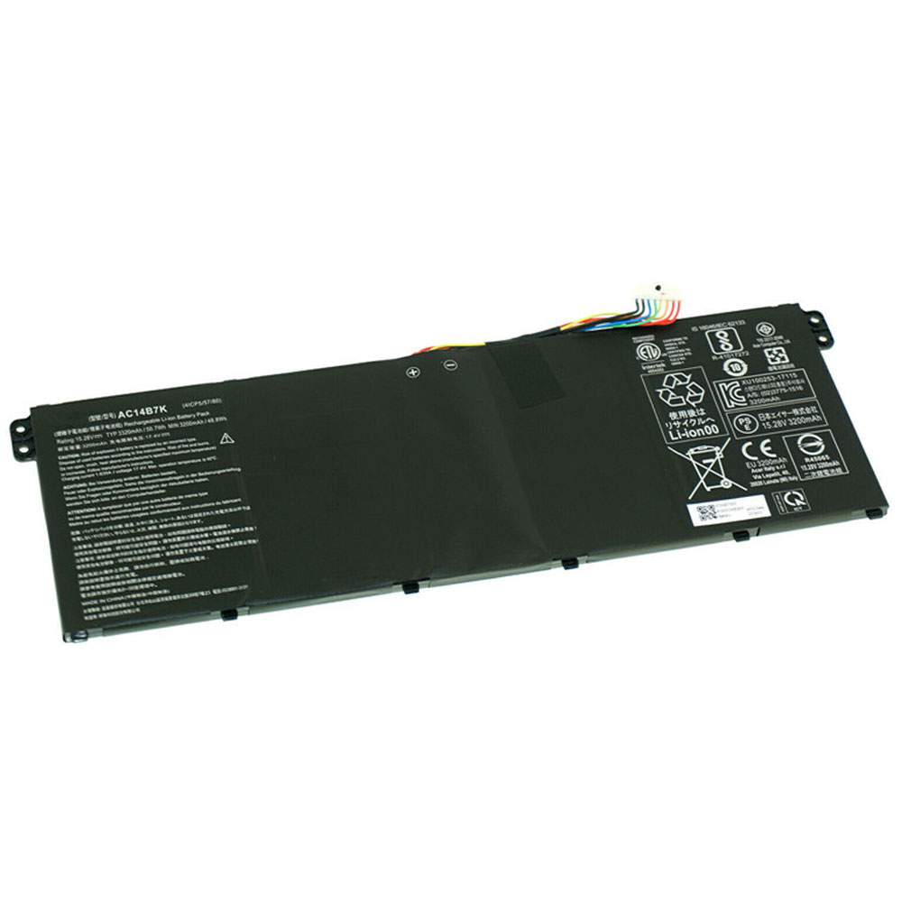 acer AC14B7K 15.28V 50.7Wh/3320mAh Replacement Battery