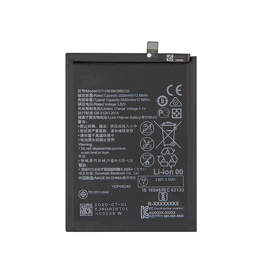 Huawei HB396285ECW 3.82V 3400mAh Replacement Battery