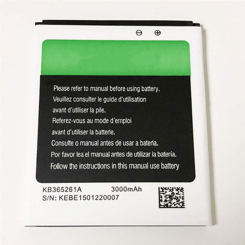 X-BO KB365261A 3.7V 3000mAh/11.1WH Replacement Battery