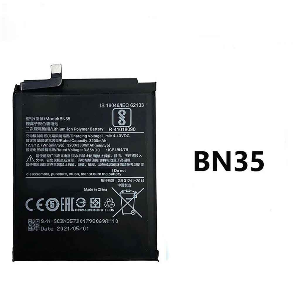 Xiaomi BN35 3.85V 4.4V 3200mAh/12.3WH Replacement Battery