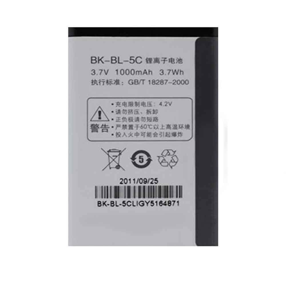 BBK BK-BL-5C 3.7V 1000mAh Replacement Battery