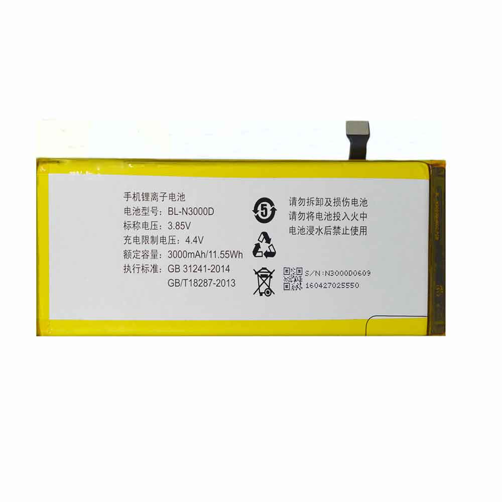 GIONEE BL-N3000D 3.85V 3000mAh Replacement Battery
