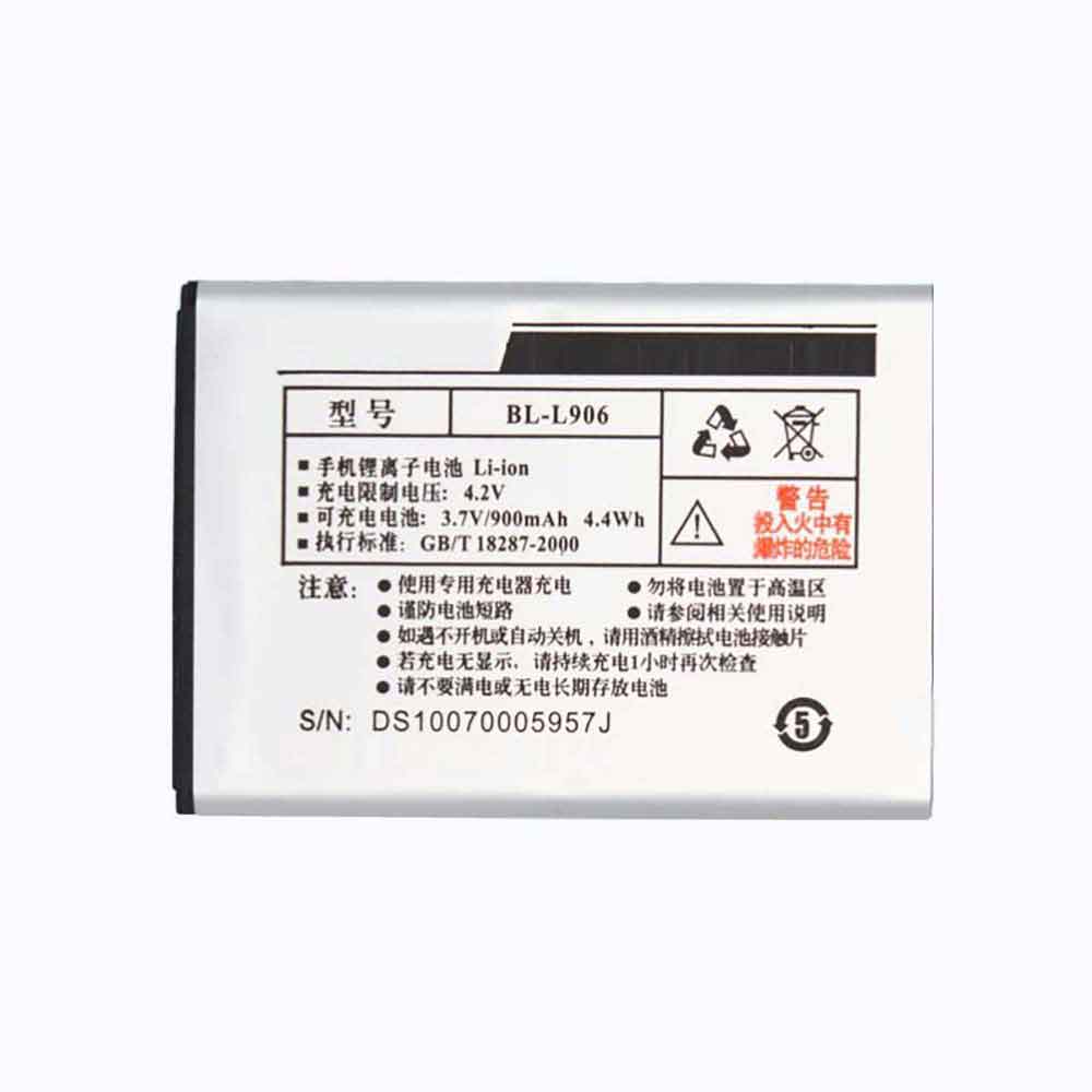 GIONEE BL-L906 3.7V 900mAh Replacement Battery