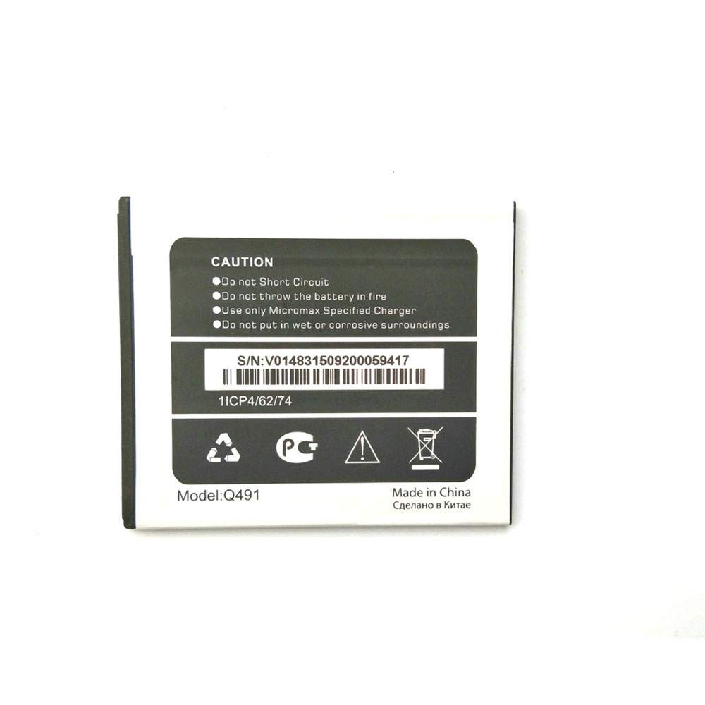 Micromax Q491 3.8V 2500mAh/9.25WH Replacement Battery