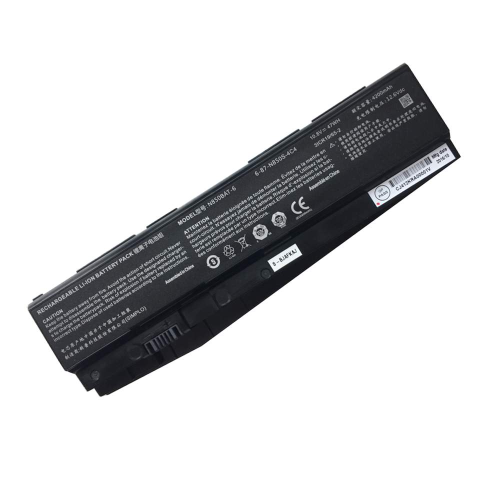 clevo N850BAT-6 10.8V 4200mAh/47Wh Replacement Battery