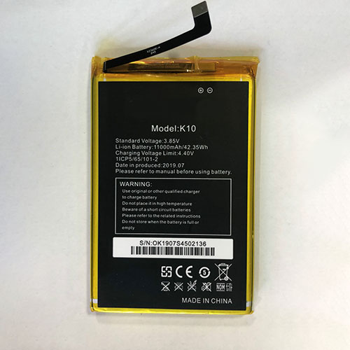 OUKITEL K10 3.85V/4.4V 11000mAh/42.35WH Replacement Battery