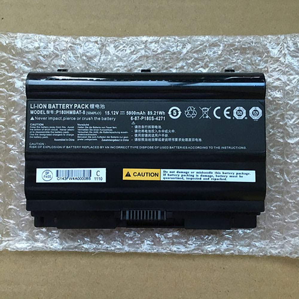 clevo P180HMBAT-8 15.12V 5900Mah /89.21Wh Replacement Battery