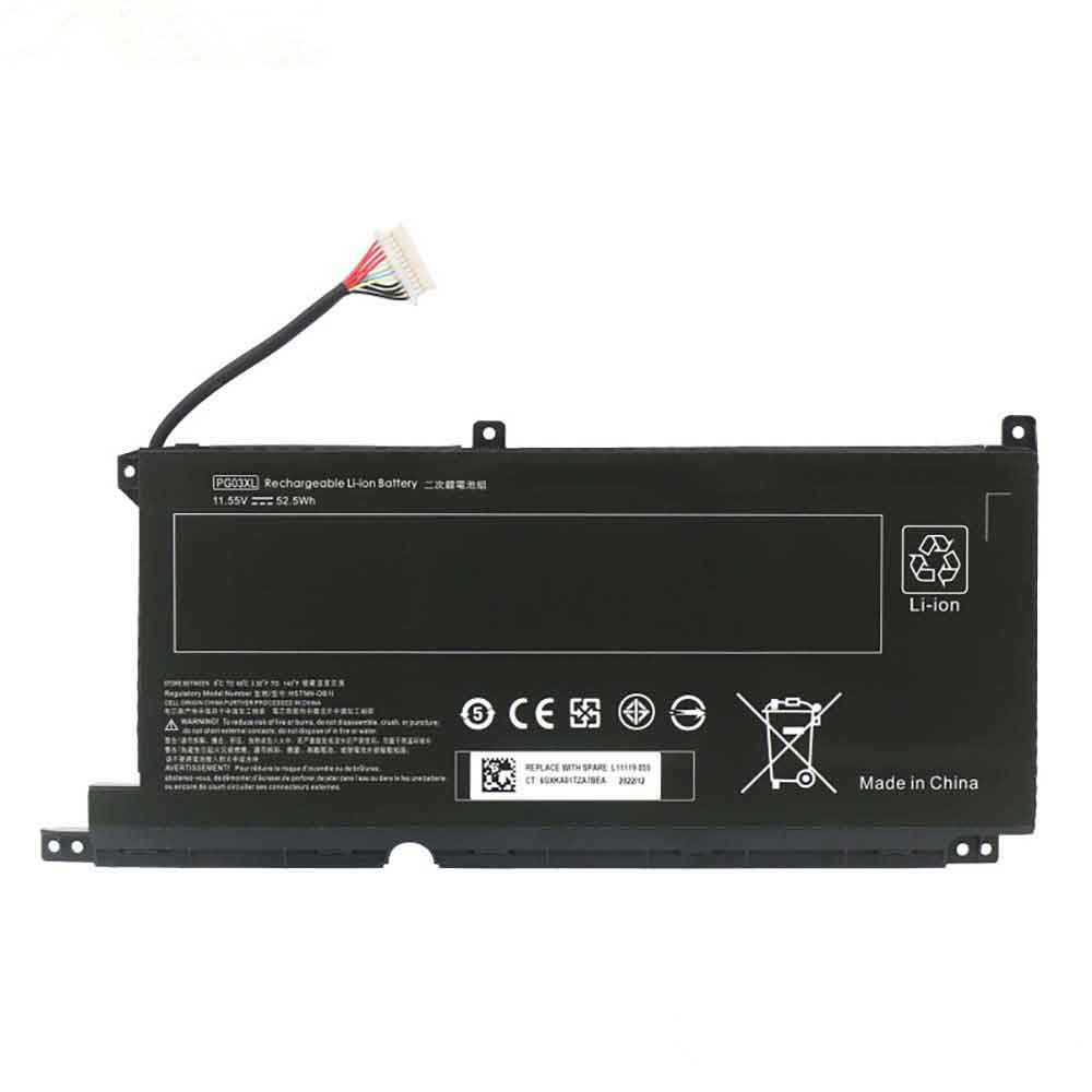 hp PG03XL 11.55V/13.2V 5430mAh/65WH Replacement Battery