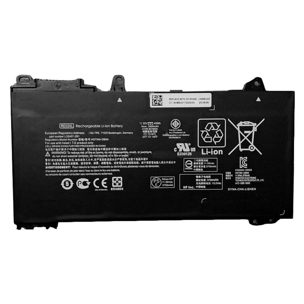 hp RE03XL 11.55V/13.2V 3750mAh/45WH Replacement Battery