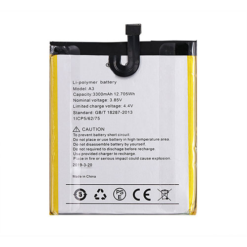 UMI A3 3.85V/4.4V 3300mAh/12.705WH Replacement Battery