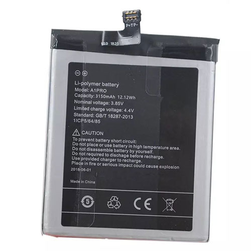 UMIDIGI A1pro 3.85V/4.4V 3150mAh/12.12Wh Replacement Battery