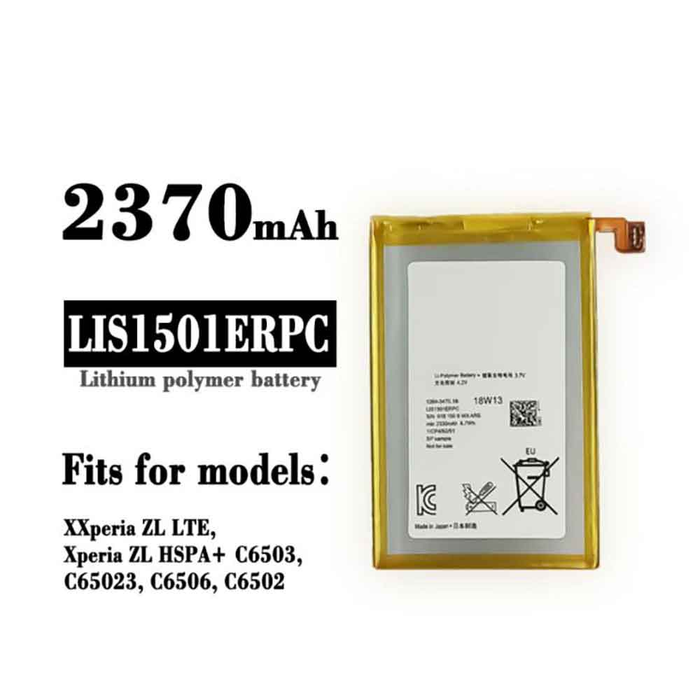 SONY LIS1501ERPC 3.7V 4.2V 2330MAH/8.7Wh Replacement Battery