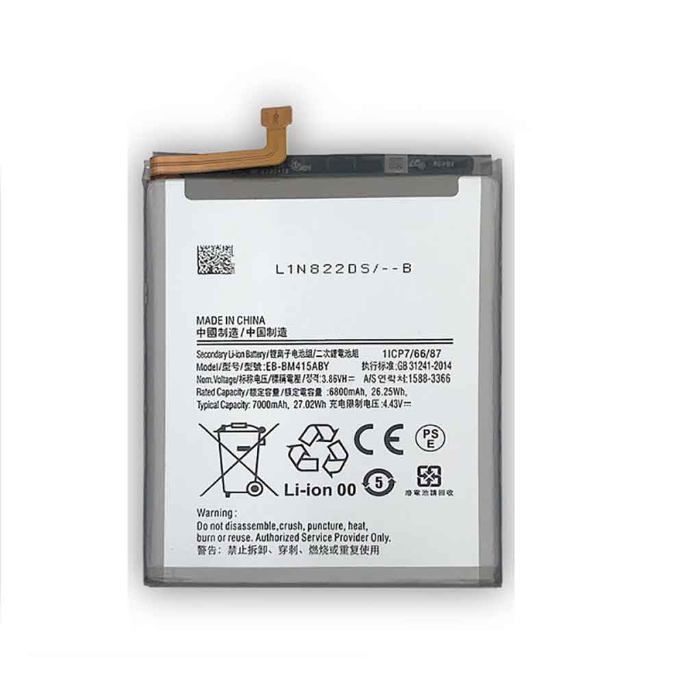 SAMSUNG EB-BM415ABY 3.86V 4.43V 6800mAh 26.25WH Replacement Battery