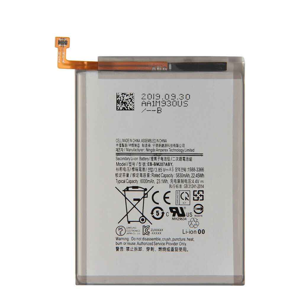 SAMSUNG EB-BM207ABY 3.85V 4.4V 5830mAh 22.45WH Replacement Battery