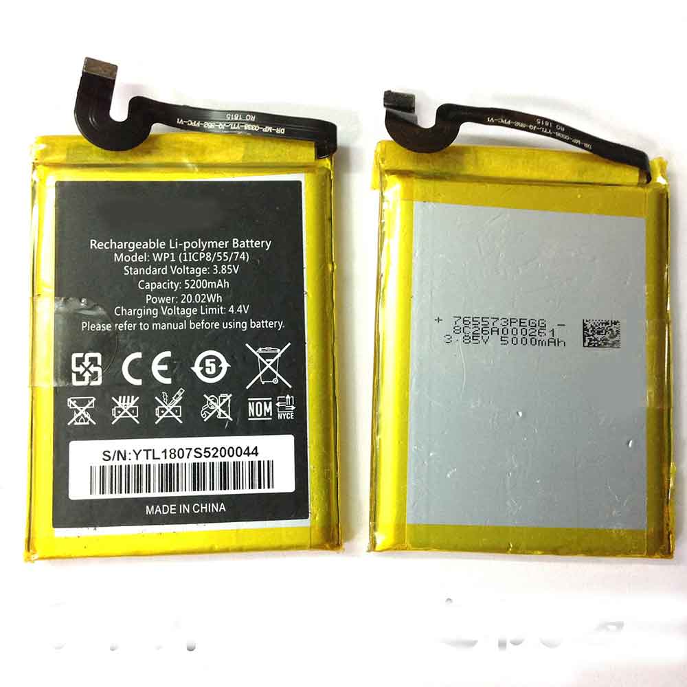OUKITEL WP1 3.85V 4.4V 5200mAh 20.02WH Replacement Battery