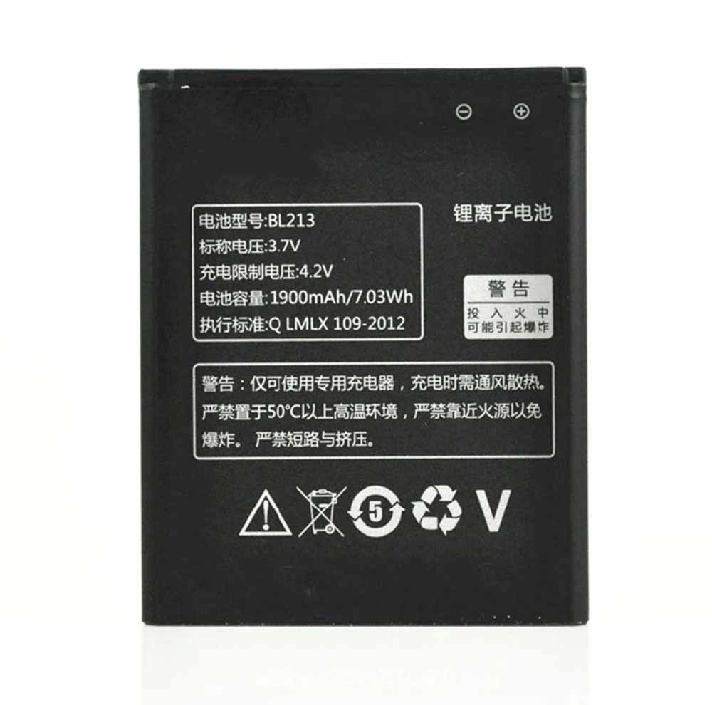 Lenovo BL213 3.7V/4.2V 1900mAh/7.03WH Replacement Battery