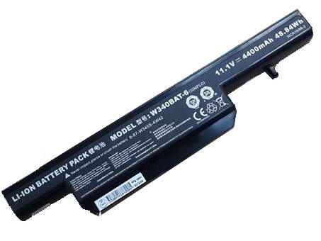 clevo W340 11.1V 4400mAH/48.84WH Replacement Battery