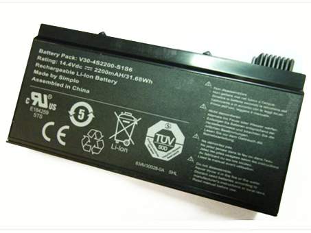 hasee v30-4s2200-s1s6 14.4V 2200mAh/31.68WH Replacement Battery