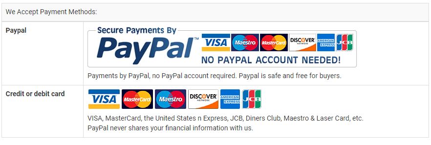 Payment Methods